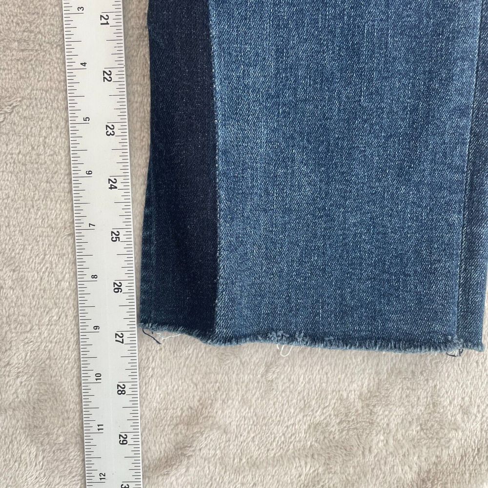 FRAME DENIM Le‎ High Straight Jeans Women 25 in Elaine Split Frayed Hem Designer - Picture 9 of 13